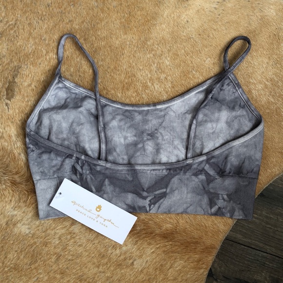 Spiritual Gangster Seamless Scoop Bra Gray Marble - Picture 8 of 9